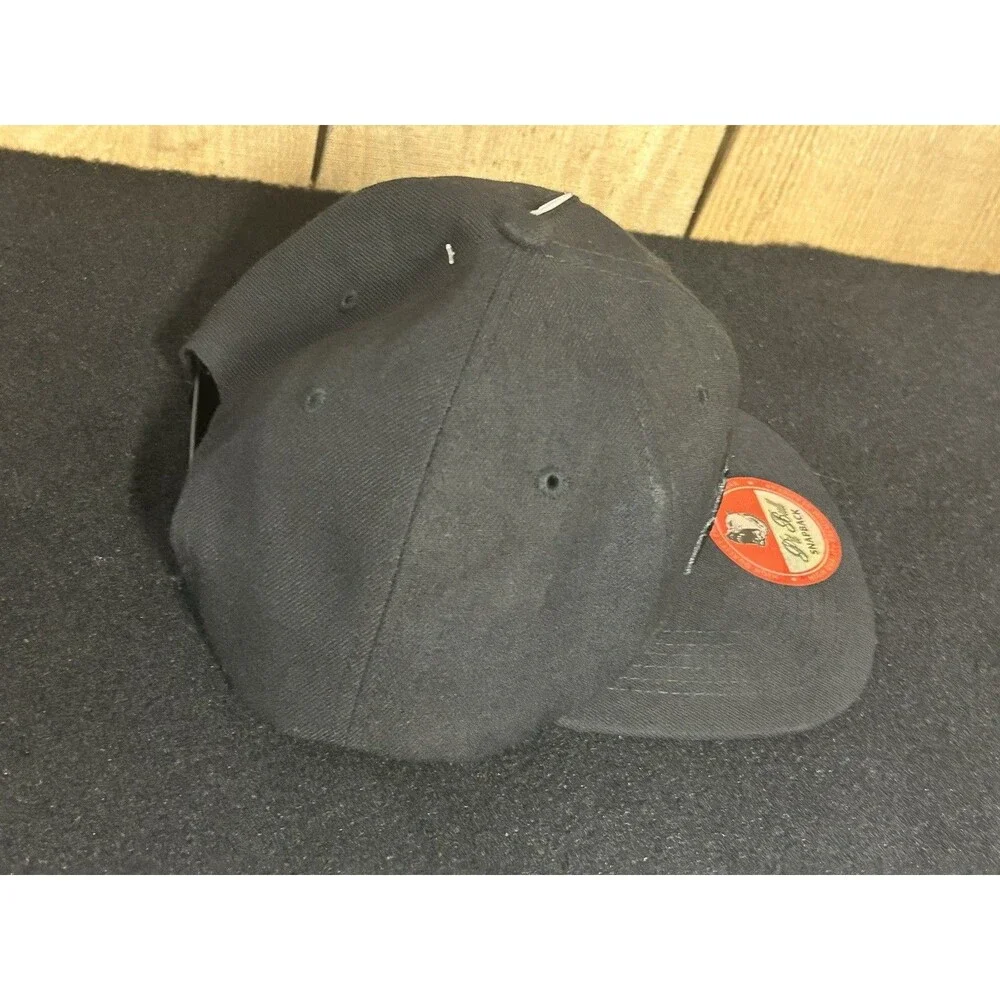 Detroit The Motor City Pit Bull Snap Back Hat/Cap Black Embroidered Nice Clean